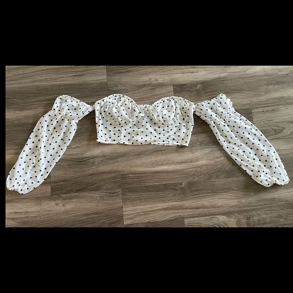 Polka Dot Crop Top